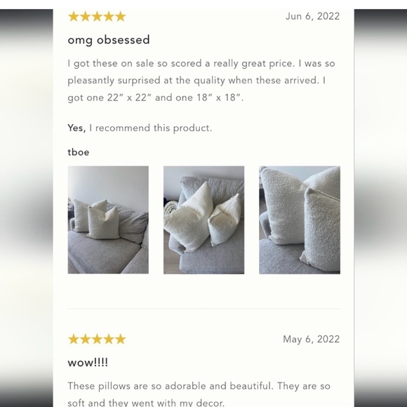 Anthropologie boucle square pillow 22x22 - Picture 4 of 7